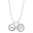 thumbnail image 1 of Delight Jewelry Silvertone Domed Karma To the World You are a Mother Locket Necklace, 1 of 4