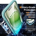 thumbnail image 4 of for iPhone 15 Case Compatible with MagSafe,[Support  Charging][10FT  Grade Shockproof] iPhone 15 Phone Case with 2 Tempered Glass Screen Protectors (KTZ-Teal), 4 of 14