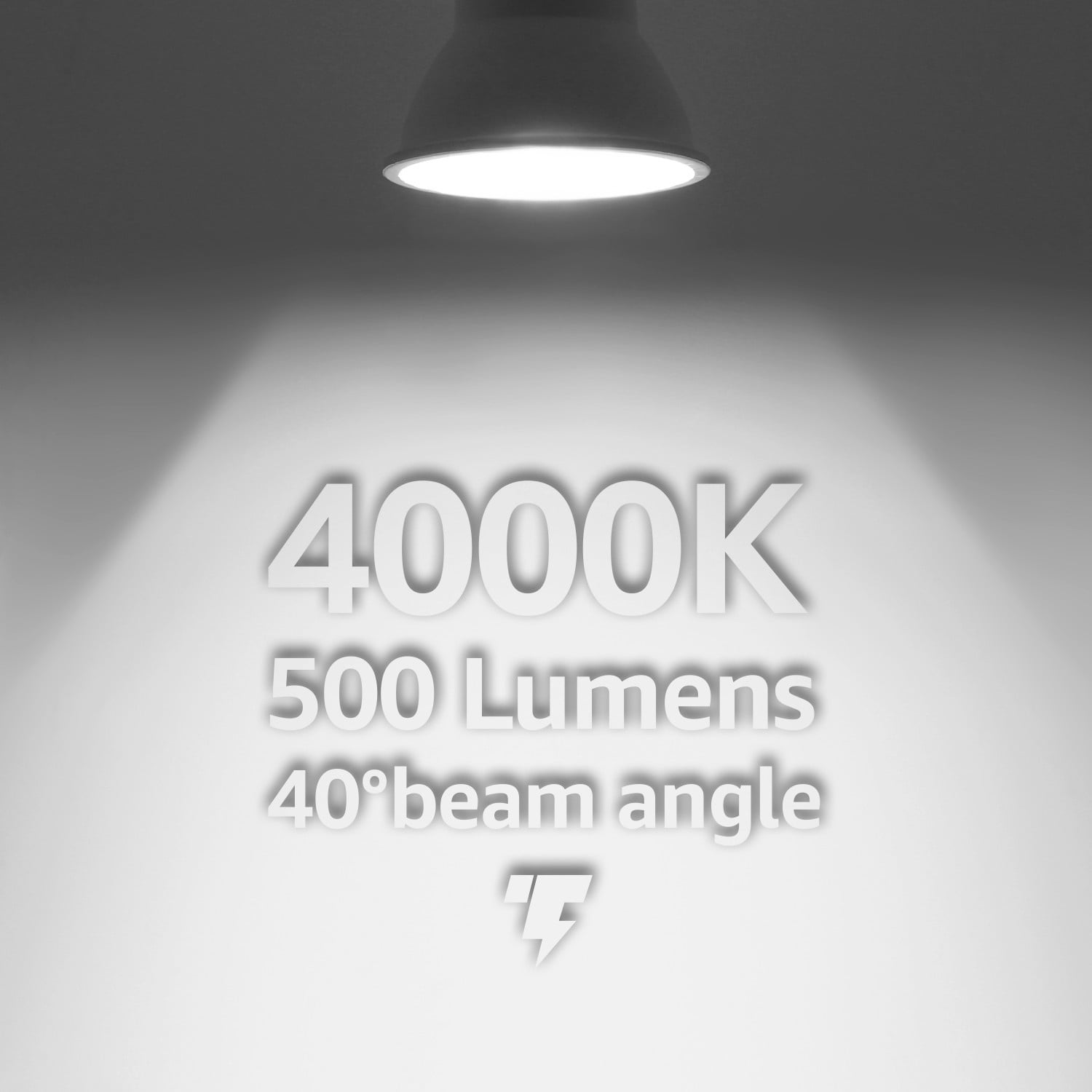 24 Pack LED PAR16 Spot Light Bulbs, 6.5W(50W Eqv.) 500lm E26 Medium Base Dimmable Spotlight, 40° Beam Angle, UL Listed Track Light Bulb, 4000K Cool White