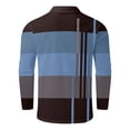 thumbnail image 5 of GZWYHT Mens Polo Shirts,Mens Shirts Checkered Pattern Shirt Button Up Long Sleeved Men'S Sports Shirt With A Lapel T Shirt Long Sleeve Shirts,Big And Tall Shirts Blue L, 5 of 5