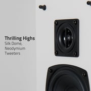 Fluance Elite High Definition 2-Way Bipolar Surround Speakers for Wide Dispersion Surround Sound in Home Theater Systems - Black Ash/Pair (SXBP2)