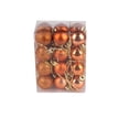 thumbnail image 1 of Injueey 24 Uds 3cm bolas navideñas para colgar adornos de plástico adornos para árbol navideño de Multi-Color de Kits de decoración para fiestas cobre Injueey JJ9150-02B, 1 of 1