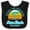 Black and White, variant on Inktastic Summer Enjoy the Sunshine Outer Banks North Carolina in Blue Boys or Girls Baby Bib