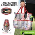 thumbnail image 2 of Garden Tool Bag,Pioneer Flower Floral Print Pattern Garden Tool Organizer,Garden Gifts,Waterproof Multi-Pocket Garden Tool Storage 11.8x5.5x11.4 Inch(Tools NOT Included), 2 of 6