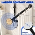 thumbnail image 5 of SUNALLY Shower Curtain Rod, Adjustable 32-75 inch Spring Tension Curtain Rods for Bathroom, No Drilling Rustproof Non-Slip Stainless Steel Rod, Black, 5 of 7