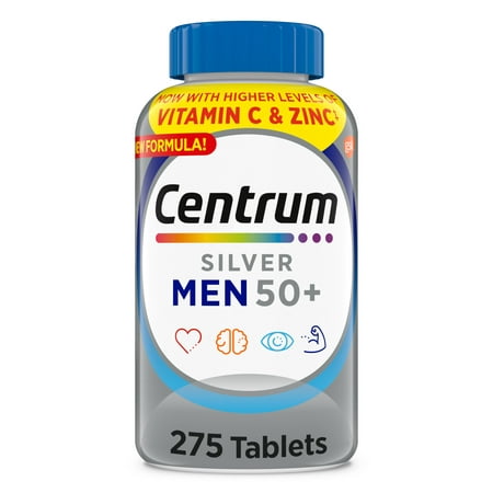 Centrum Silver Multivitamins for Men Over 50, Multimineral Supplement, 275 Ct