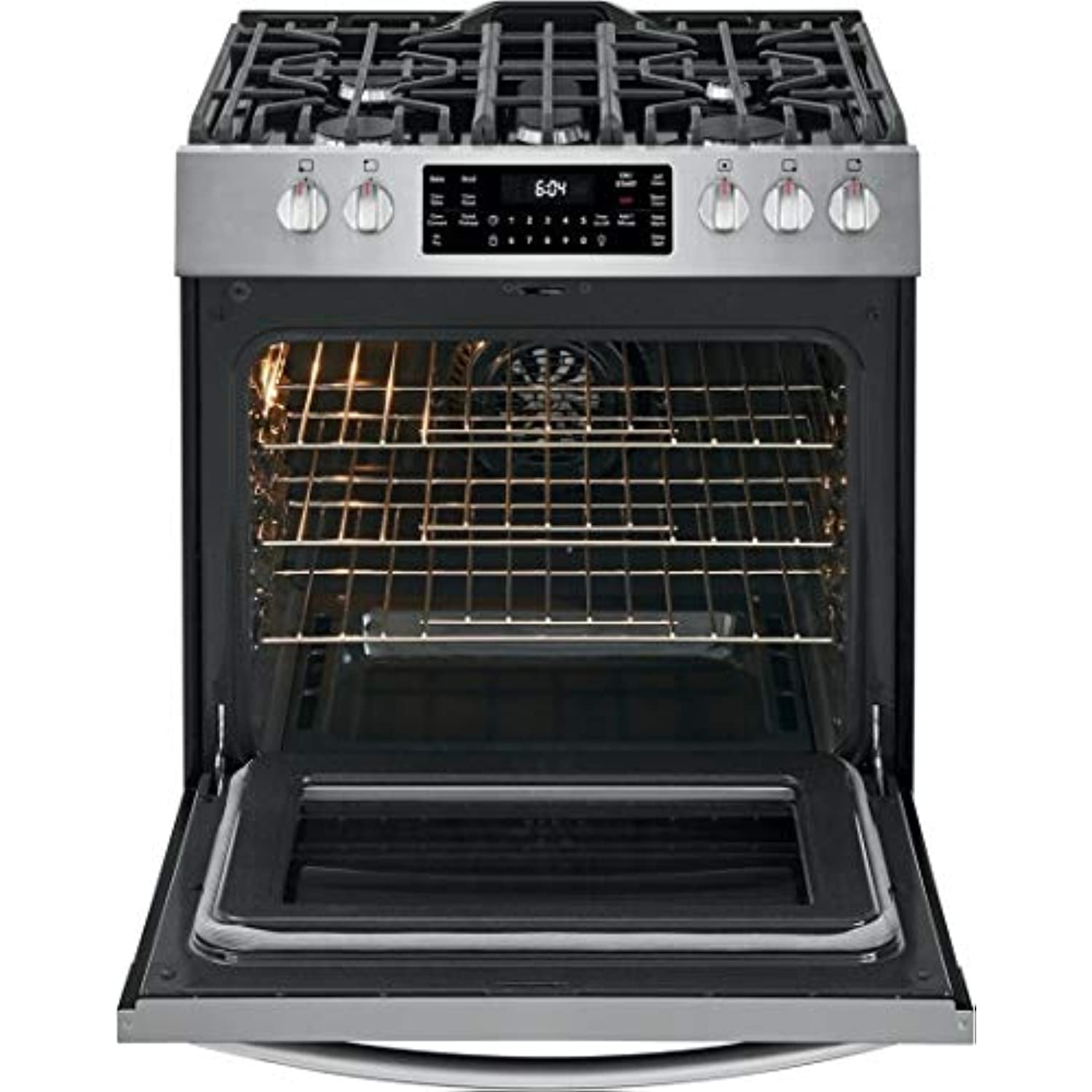 Frigidaire FGGH3047VF 30" Gallery Series Gas Range with 5 Sealed Burners, griddle, True Convection Oven, Self Cleaning, Air Fry Function, in Stainless Steel - image 2 of 10