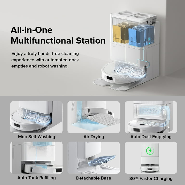 Roborock Qrevo Series Robot Vacuum and Mop, Auto Mop