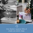 thumbnail image 3 of Stasher Silicone Reusable Storage Bags, 4-Pack, Reusable Freezer Bags, Microwave, Dishwasher, Oven Safe, Sous Vide, Premium Lunch, 3 of 9