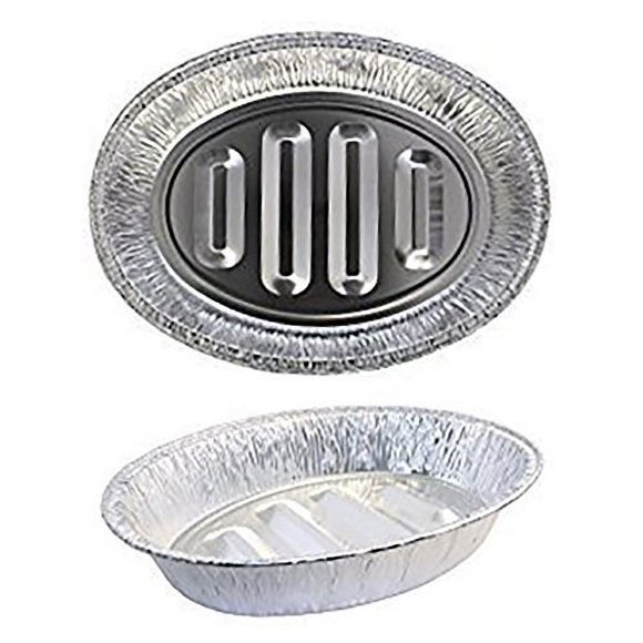 eDayDeal Disposable Turkey Roasting Pans Extra Large, Heavy-Duty Aluminum Foil | Deep, Oval Shape for Meat, Chicken, Roasts, Ribs, Cooking | Recyclabl
