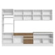 thumbnail image 4 of Cocina Integral Completa 310cm Glamy Madesa 02 - Blanco/Marrón, 4 of 9