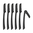 thumbnail image 1 of Unique Bargains 6pcs Eyebrow Razor for Women Foldable Facial Razor Stainless Steel Eyebrow Trimmer Leveling Tool Black, 1 of 7