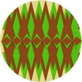thumbnail image 1 of Ahgly Tapis Rond Lavable en Machine Intérieur Transitionnel Acajou Brun, 8 Pieds Rond, 1 of 7