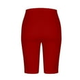 thumbnail image 6 of QATAINLAV Womens Plus Size Biker Shorts Summer High Waisted Tummy Control Gym Shorts Workout Running Yoga Athletic Shorts Red XXXXXL Holiday Sales, 6 of 9