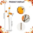 thumbnail image 3 of Velvet Pumpkin Branch Picks,Fall Harvest Floral Stems,Halloween Mantel Decor,Thanksgiving Table Centerpiece,Farmhouse Vase Filler,Indoor Seasonal Twig Ornament,Fake Pumpkin Floral Arrangement, 3 of 6