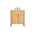 thumbnail image 7 of Elegant Lighting Vf12530 Park Avenue 30" Free Standing Single Basin Vanity Set - Wood, 7 of 7