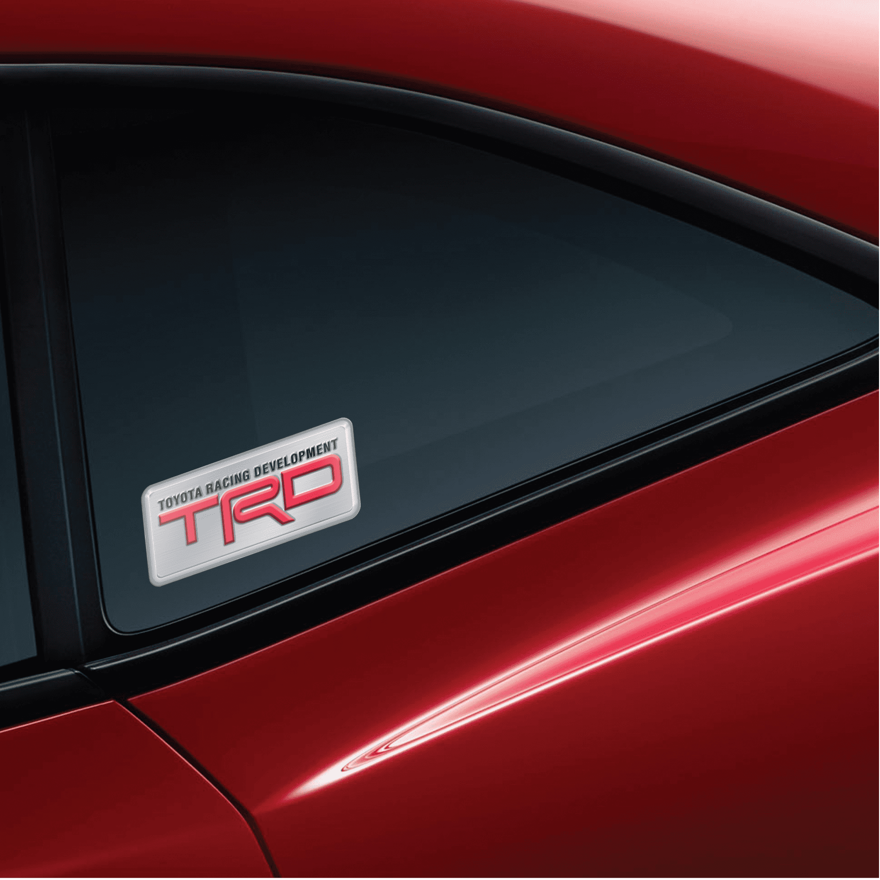 Toyota TRD Aluminum Automotive Decal
