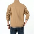 thumbnail image 5 of Vedolay Men's Lightweight Jackets Lightweight Bomber Jacket Casual Zip-Up Fashion Outwear Coat Clothes Khaki,M, 5 of 5