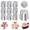 Style 1, variant on Grusce 10PCS Flower Russian Piping Tip Set, Extra Large Stainless Steel Layered Rose Icing Tip, Cake Decorating Flower Bouquet for Cake Dessert Cookie