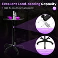 thumbnail image 6 of Rolling Salon Tray Stand Rolling Service Instrument for Hair Stylist Beauty Hairdresser Salon (Black), 6 of 11