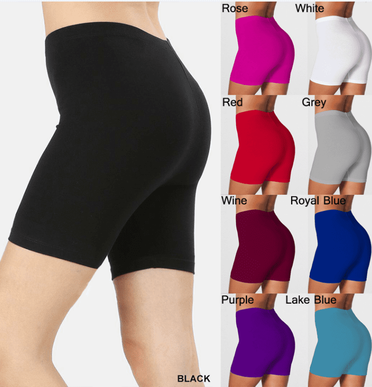 Good quality women ladies CYCLING 1/2 short leggings shorts 95% Cotton Mija 