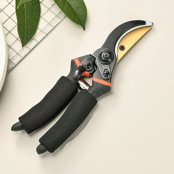 Garden Hedge Shears, 8" Pruning Shears, Hedge Clippers with Non- Handle,Titanium Steel Garden Tools