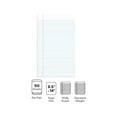 thumbnail image 2 of Staples 8-1/2" x 14" White Glue-Top Notepad Wide Ruled 12/Pack TR57335/185322, 2 of 7