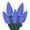 Blue, variant on Vickerman 100 Yellow C6 LED Single Mold Light on Green Wire, 34' Christmas Light Strand