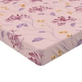 thumbnail image 4 of Ambesonne Nature Fitted Sheet, Tropical-Like Flowers Plot, Full Size, Dried Rose and Earth Yellow, 4 of 5