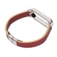 thumbnail image 5 of Correa de repuesto Compatible con Xiaomi Mi Band 6, pulsera de reloj inteligente, accesorios, correa marrón, carcasa plateada, 5 of 5