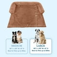 thumbnail image 6 of PETMAKER Dog Bed for Large Pets - Plush Couch Covers for Dogs (Beige), 6 of 11