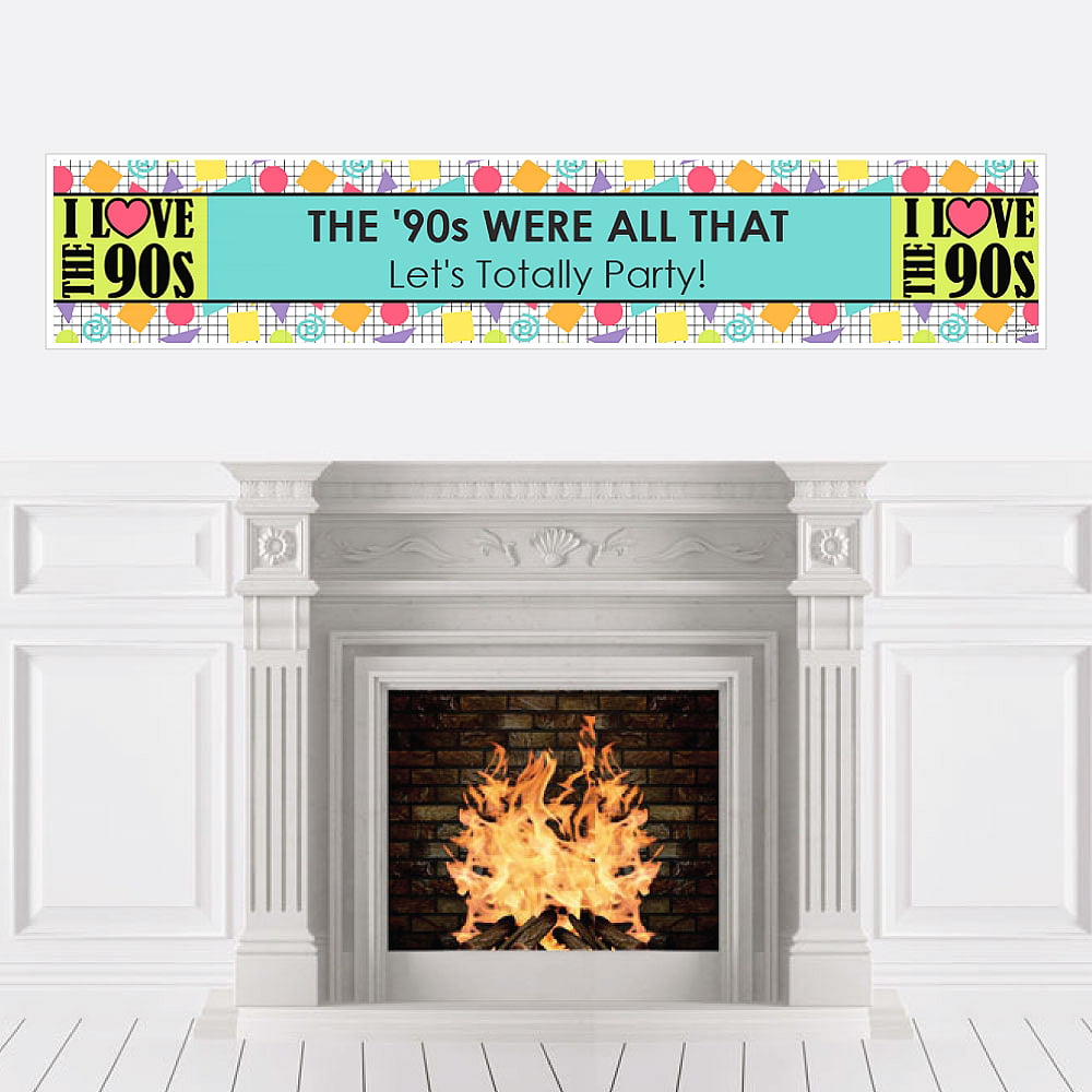 90's Throwback - 1990s Decorations Party Banner