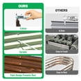 thumbnail image 6 of SnugNiture 4x2x1 ft Galvanized Raised Garden Bed – Outdoor Metal Planter Box for Vegetables, Herbs, and Flowers, Brown(Set of 2), 6 of 8