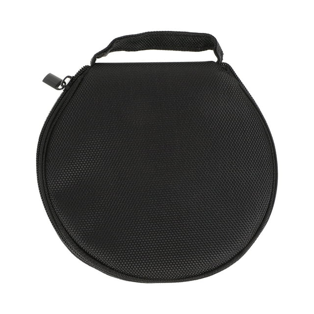 MasteelfCA Sac de Rangement DVD Grande Capacité 1 Pce Sac à Disque Rond Pratique avec Fermeture Éclair