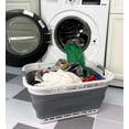 thumbnail image 2 of SAMMART 42L (11 Gallons) Collapsible Plastic Laundry Basket - Foldable Pop Up Storage Container/Organizer - Portable Washing Tub - Space Saving Hamper/Basket, 2 of 7