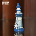 thumbnail image 2 of Lipstore 6xWooden Mediterranean Nautical Tropical Lighthouse Sailing Decor Ornament A, 2 of 5