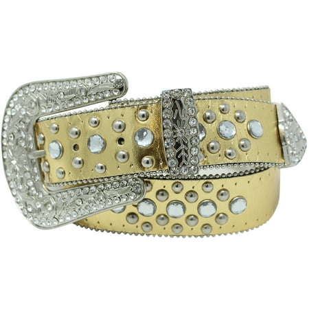 - Rhinestone Studded Belt For Women
