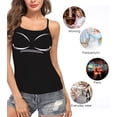 thumbnail image 4 of Anyfit Wear Women Camisole with Built-in Bra Cup Supportive Padded Tank Top Layering Cami Undershirt, 4 of 5