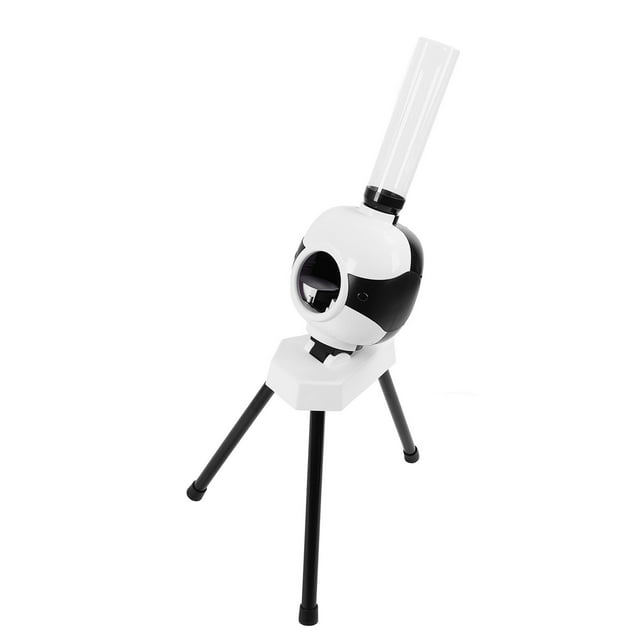 Automatic Shuttlecock Pitcher, Continuous Serving Adapter or Battery Powered Badminton Serve Machine with 6 Balls for Outdoor Practice