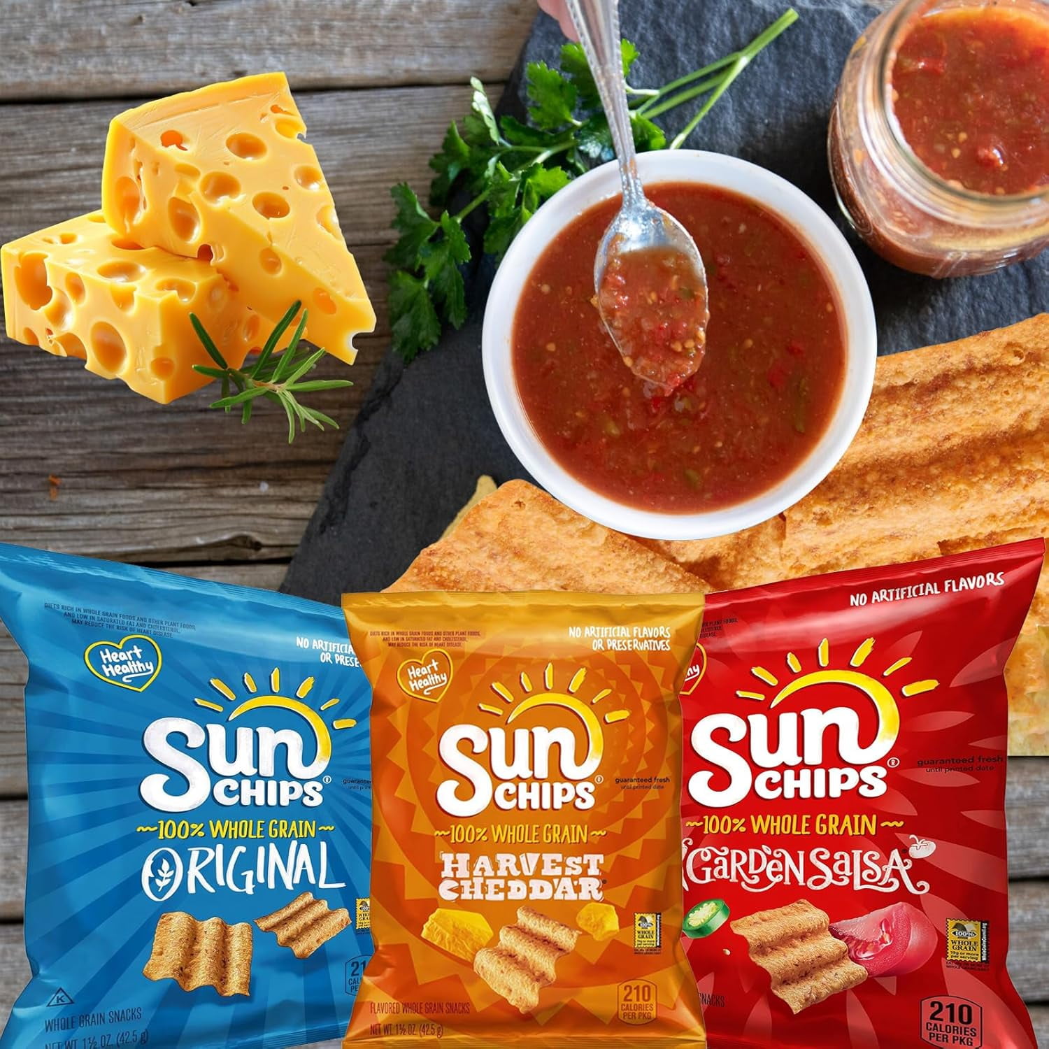 SunChips Multigrain Snacks, Variety Pack, 1.5 oz (Pack of 12) Bundled by Shoppyway