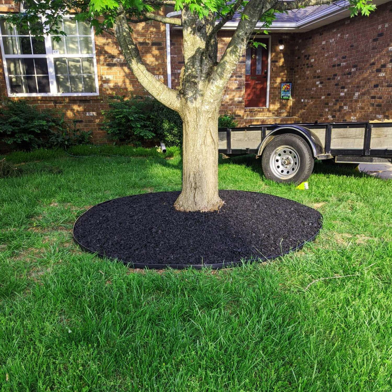 Zorpupoa 33ft Garden Border, 2in Tall No-Dig Plastic Garden Edging with 30 Stakes for Garden Lawn Landscape, Black