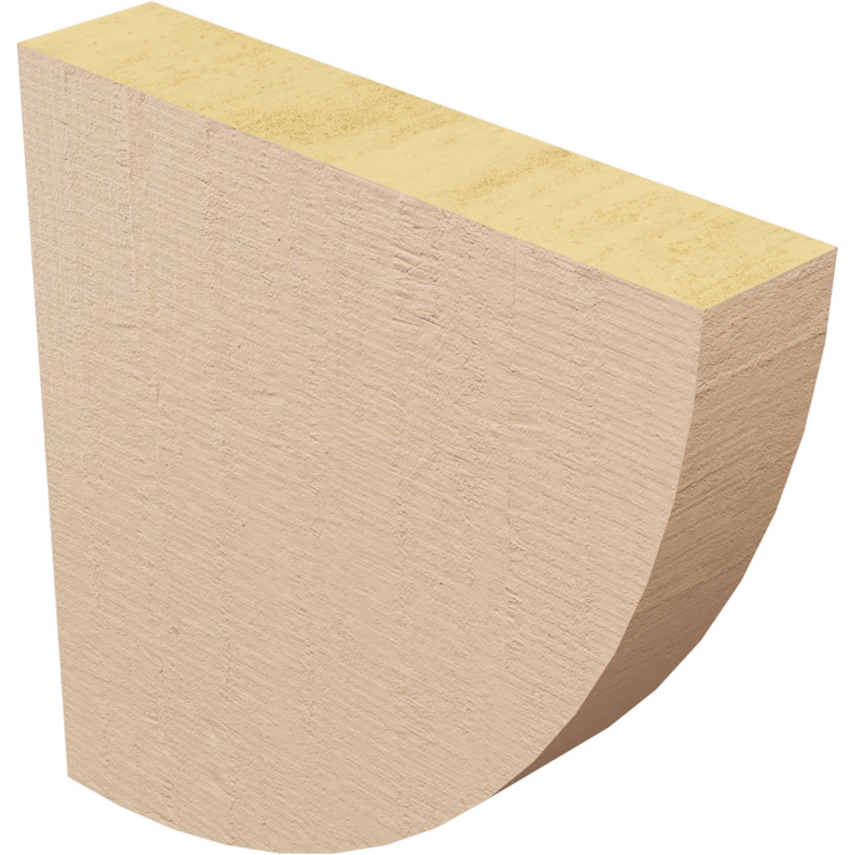 2"W x 10"D x 10"H Thin Durham Rough Cedar Woodgrain TimberThane Corbel, Primed Tan
