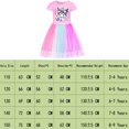thumbnail image 2 of Girls Cartoon Kuromis Dress Cute Outfit Kids Short Sleeve Casual Dresses Birthday Gifts Kawaii Clothes 3-9 Years ﻿, 2 of 2