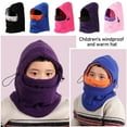 thumbnail image 6 of Winter Thermal Fleece Balaclava Hat Children Cap Full Face Ski Mask Hood Cap PINK, 6 of 8