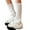 White, variant on Womenâs Ruffled Lace Trim Flared Leg Warmers Style Girly Soft Fashion Foot Accessories,Size:One Size