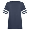 thumbnail image 4 of Longues Chandail à Manches Femme Hauts Grande Taille pour Femmes Été T-Shirts à Col Rond T-Shirts Raglan à Blocs de Couleur T-Shirt à Col en V Femme T-Shirts Grande Taille pour Femmes Hauts d'Été Grande Taille pour Femmes, 4 of 4