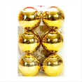thumbnail image 2 of 6 Bolas de Navidad de 8 cm, Luces Decorativas para Árbol de Navidad, Colgantes para Ventana, Techo, Compras, Color Dorado, 2 of 6