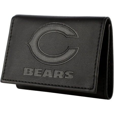 Chicago Cubs Tri Fold Wallet - Chicago Bears Hybrid Tri-Fold Wallet - Black - No Size