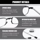 thumbnail image 2 of Paquete de 2 lupas plegables con estuches, mini lupas compactas portátiles for lectura, costura y trabajo detallado, compatibles con hombres y mujeres, 2 of 5