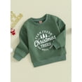 thumbnail image 3 of CIYCuIT Kids Baby Girl Boy Christmas Casual Sweatshirts Long Sleeve Letter Print Pullover Tops Toddler Crew Neck Loose Hoodie for Daily 6M 12M 18M 24M 3T 4T, 3 of 8